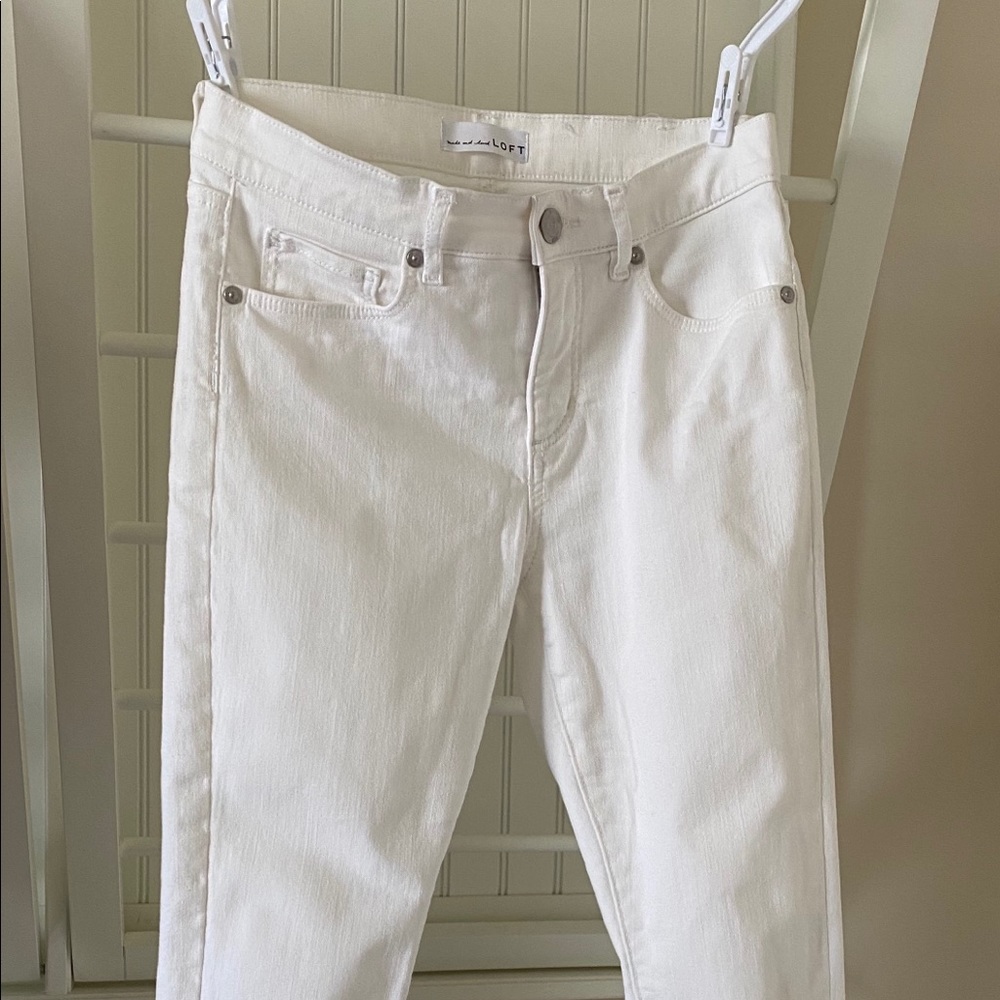 LOFT white jeans size 2 Petite